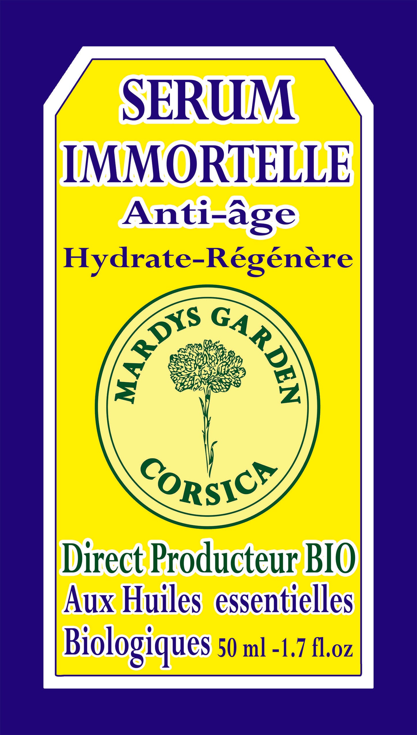 SERUM IMMORTELLE Anti-âge aux huiles essentielles BIO 50ml