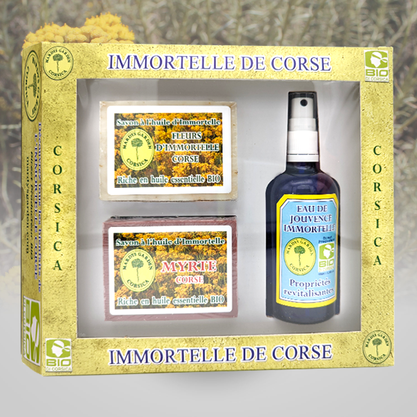 Coffret Cadeau Immortelle et Myrte de Corse