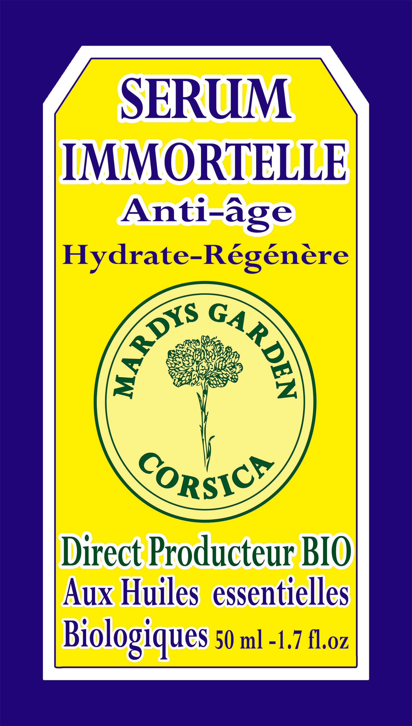 Immortelle Serum. Organic Anti-Aging cream