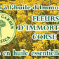 Immortelle Flowers Soap 100g label. Immortelle Flowers from Corsica. Rich in organic essential oil
