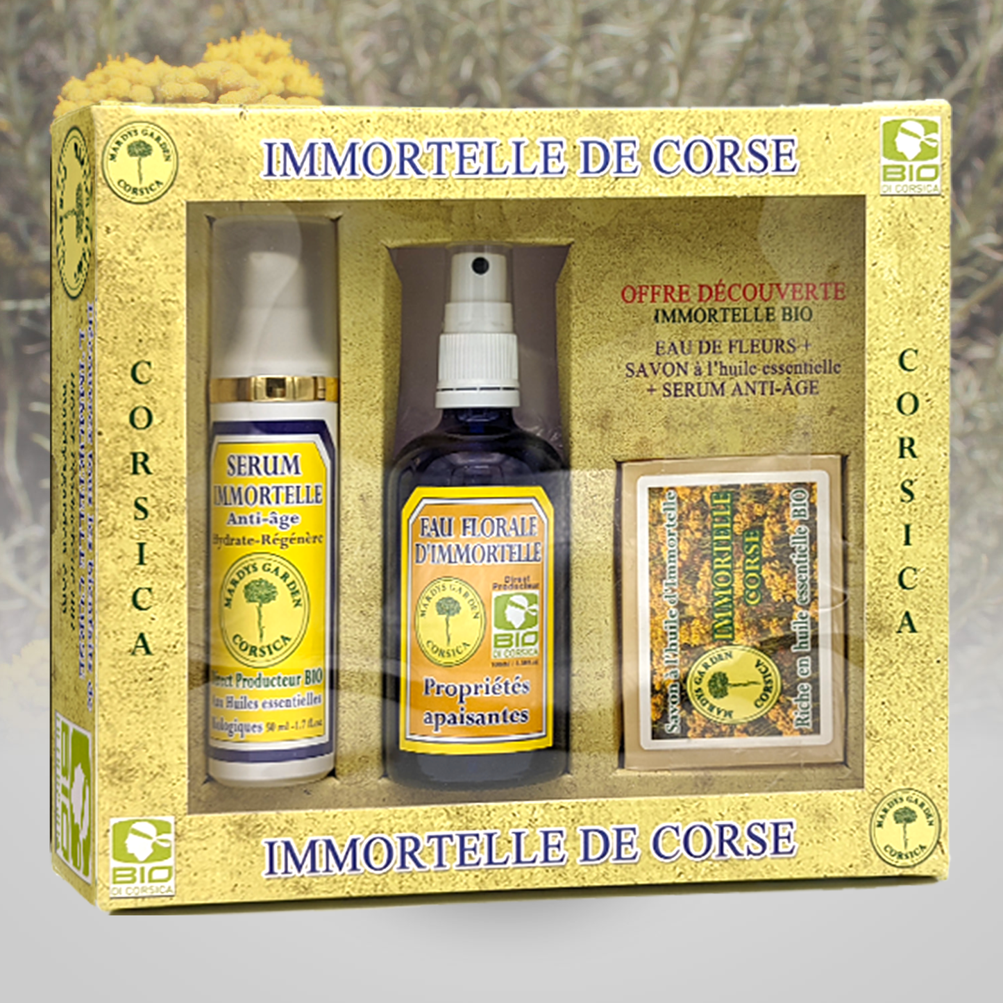 Coffret Cadeau Anti-Âge Immortelle de Corse