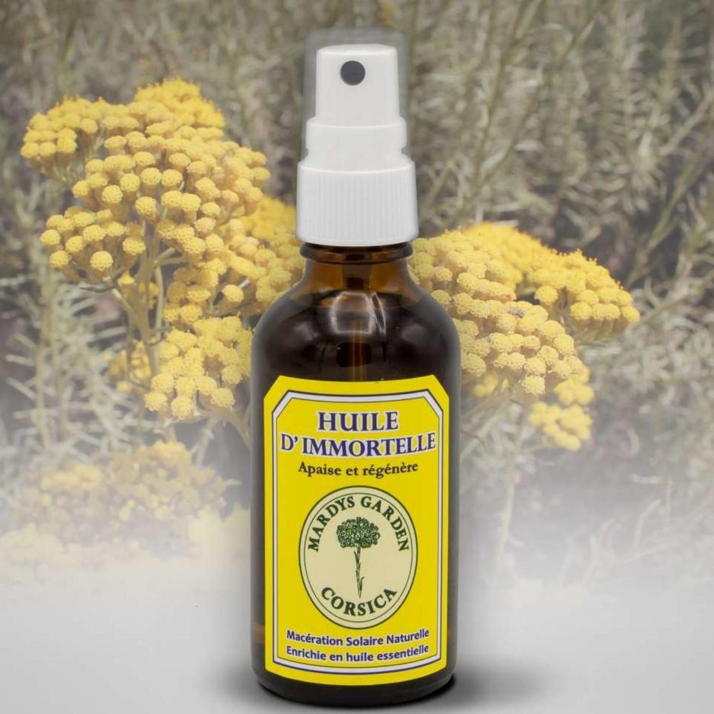 Immortelle Oil 50ml. Solar maceration of Immortelle Flowers in grapeseed oil